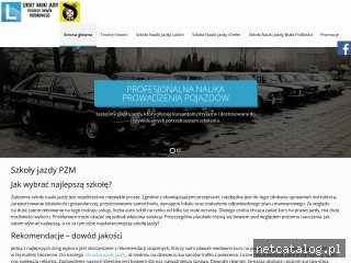 Zrzut ekranu strony szkolyjazdypzm.pl