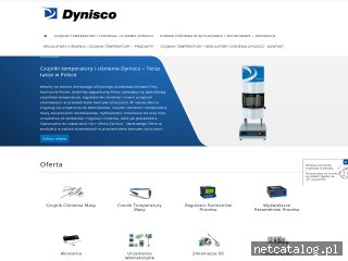 Zrzut ekranu strony www.dynisco.com.pl