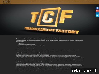 Zrzut ekranu strony www.tobaccoconceptfactory.pl