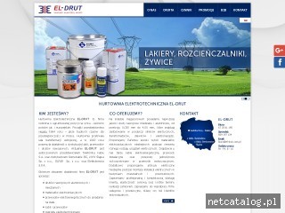 Zrzut ekranu strony www.el-drut.com.pl