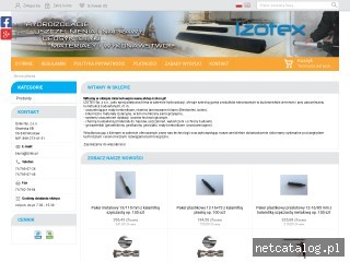 Zrzut ekranu strony www.sklep-izotex.pl
