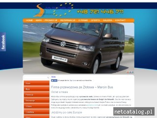 Zrzut ekranu strony www.marcinbus.pl