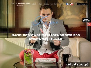 Zrzut ekranu strony www.iluzjonistamaciejkozlowski.com.pl