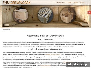 Zrzut ekranu strony drewnopak.eu