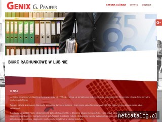 Zrzut ekranu strony genix-biurorachunkowe.pl