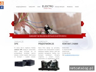 Zrzut ekranu strony elektroinstal.poznan.pl