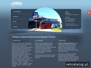 Zrzut ekranu strony www.trans-bus.com.pl