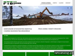 Zrzut ekranu strony ptbszczepanski.pl