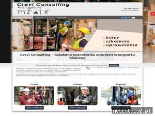 Zrzut ekranu strony crevi-consulting.pl