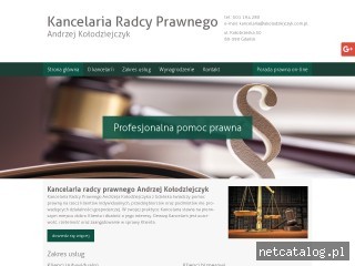 Zrzut ekranu strony akolodziejczyk.com.pl