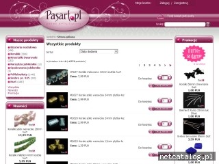 Zrzut ekranu strony www.pasart.pl