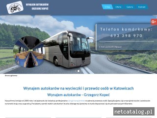 Zrzut ekranu strony autokary-katowice.com.pl
