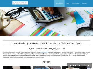 Zrzut ekranu strony kredyty-bielsko.pl