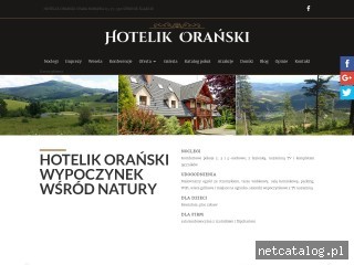 Zrzut ekranu strony www.hotelikoranski.pl