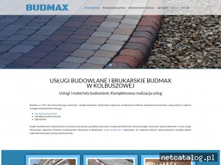 Zrzut ekranu strony www.budmaxkolbuszowa.pl