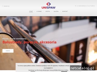 Zrzut ekranu strony www.unispaw.pl