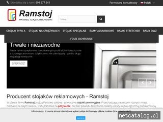 Zrzut ekranu strony www.ramstoj.pl