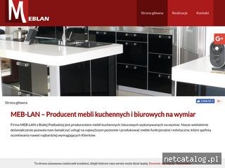 Zrzut ekranu strony www.meb-lan.pl