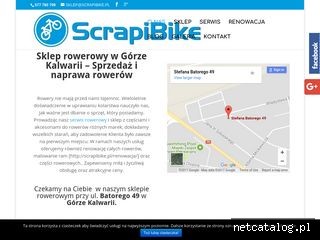 Zrzut ekranu strony www.scrapibike.pl