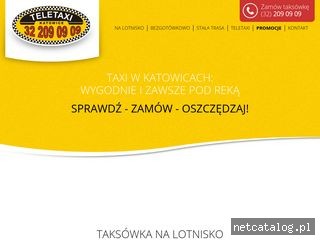 Zrzut ekranu strony www.tele-taxikatowice.pl