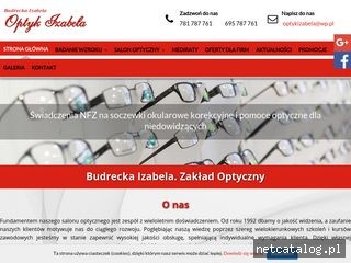 Zrzut ekranu strony optykizabela.pl