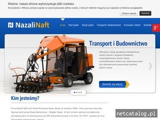 Zrzut ekranu strony www.nazalinaft.com