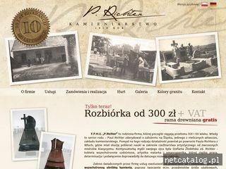 Zrzut ekranu strony kamieniarstwo-richter.pl
