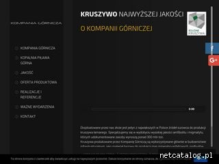Zrzut ekranu strony www.kompaniagornicza.pl