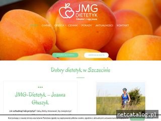 Zrzut ekranu strony www.jmg-dietetyk.pl