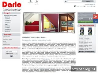 Zrzut ekranu strony dario-sklep.pl