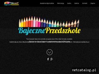 Zrzut ekranu strony www.bajeczne-przedszkole.pl