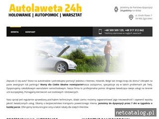 Zrzut ekranu strony www.autolaweta1.pl