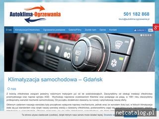 Zrzut ekranu strony www.autoklima-ogrzewania.pl