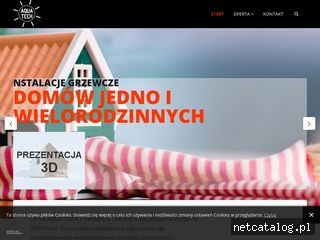 Zrzut ekranu strony www.aquatech.lublin.pl