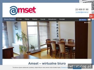 Zrzut ekranu strony amset.pl