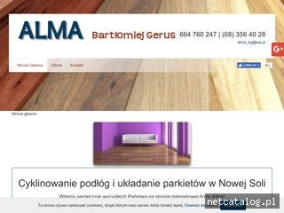 Zrzut ekranu strony almaparkiet.pl