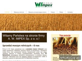 Zrzut ekranu strony www.aw-impex.com