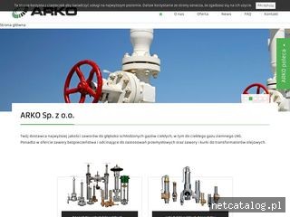 Zrzut ekranu strony www.arko.com.pl