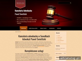 Zrzut ekranu strony www.adwokatswietlicki.pl