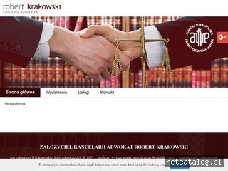 Zrzut ekranu strony adwokatkrakowski.com.pl