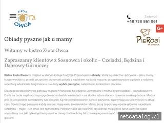 Zrzut ekranu strony www.bistro.sosnowiec.pl