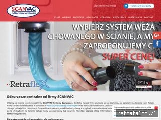 Zrzut ekranu strony www.scanvac.pl