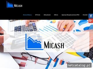Zrzut ekranu strony www.micash.pl