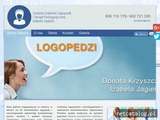Zrzut ekranu strony logopedagorzowwielkopolski.pl