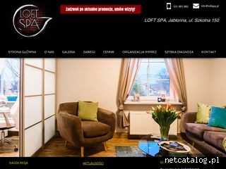 Zrzut ekranu strony www.loftspa.pl