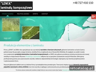 Zrzut ekranu strony lenix.com.pl