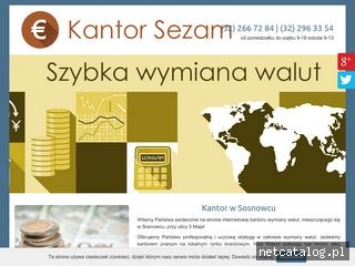 Zrzut ekranu strony kantorsezam.sosnowiec.pl
