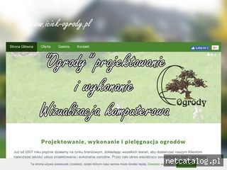 Zrzut ekranu strony iciek-ogrody.com.pl