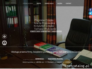 Zrzut ekranu strony www.zagan-kancelaria.pl