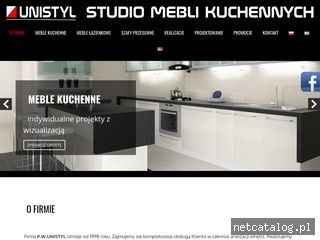 Zrzut ekranu strony www.unistyl.pl